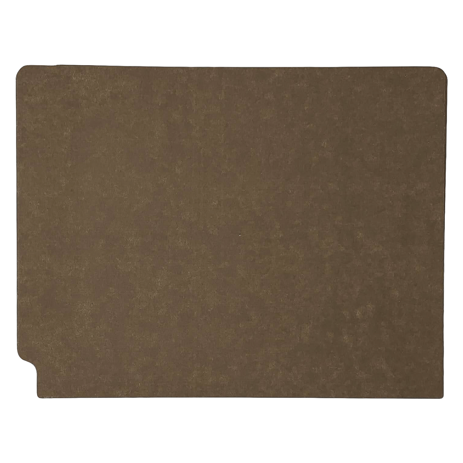 14pt Brown Folders, Full Cut 2-Ply END TAB, Letter Size, Fastener Pos #1 & #3 (Box of 50) - Image 2