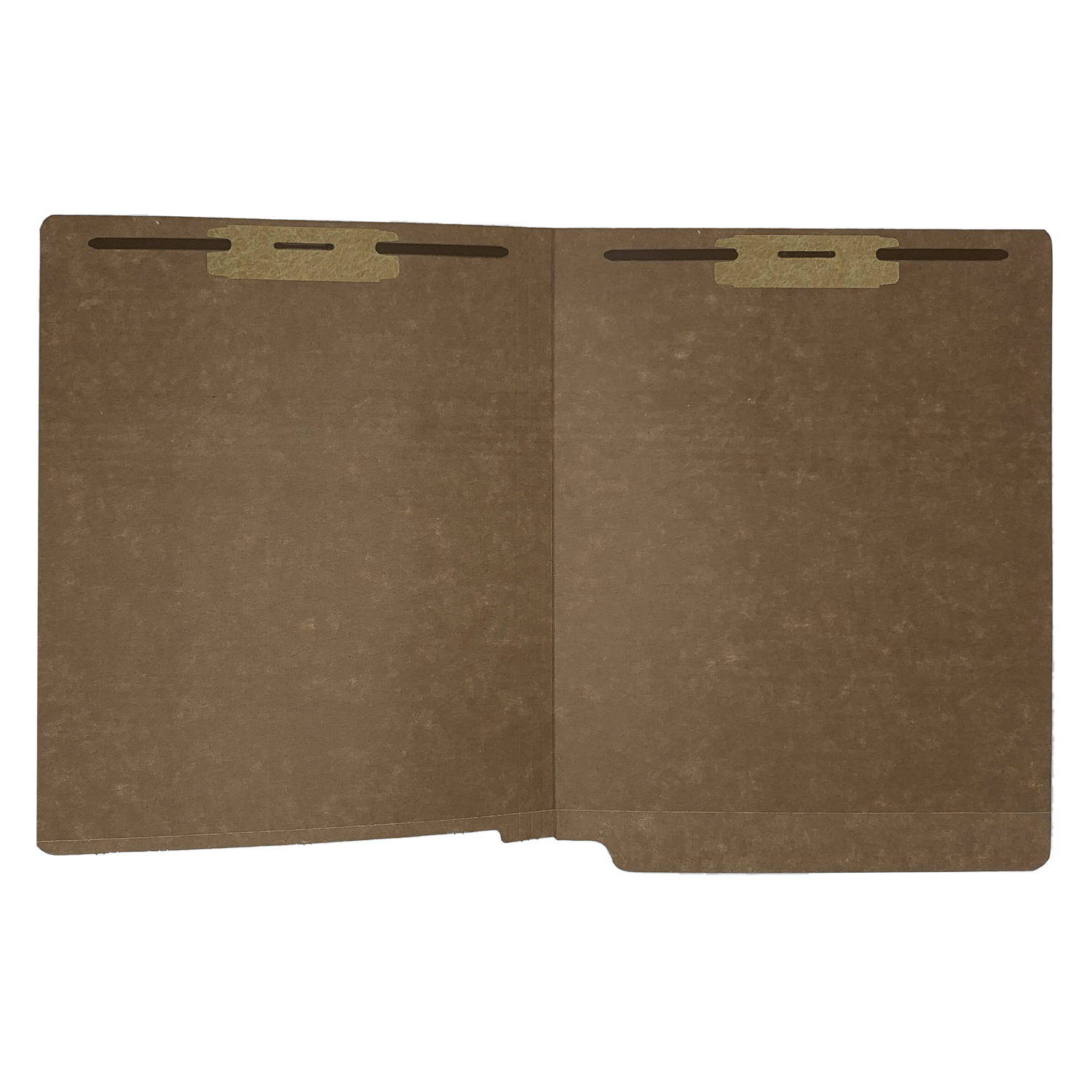 14pt Brown Folders, Full Cut 2-Ply END TAB, Letter Size, Fastener Pos #1 & #3 (Box of 50) - Image 3