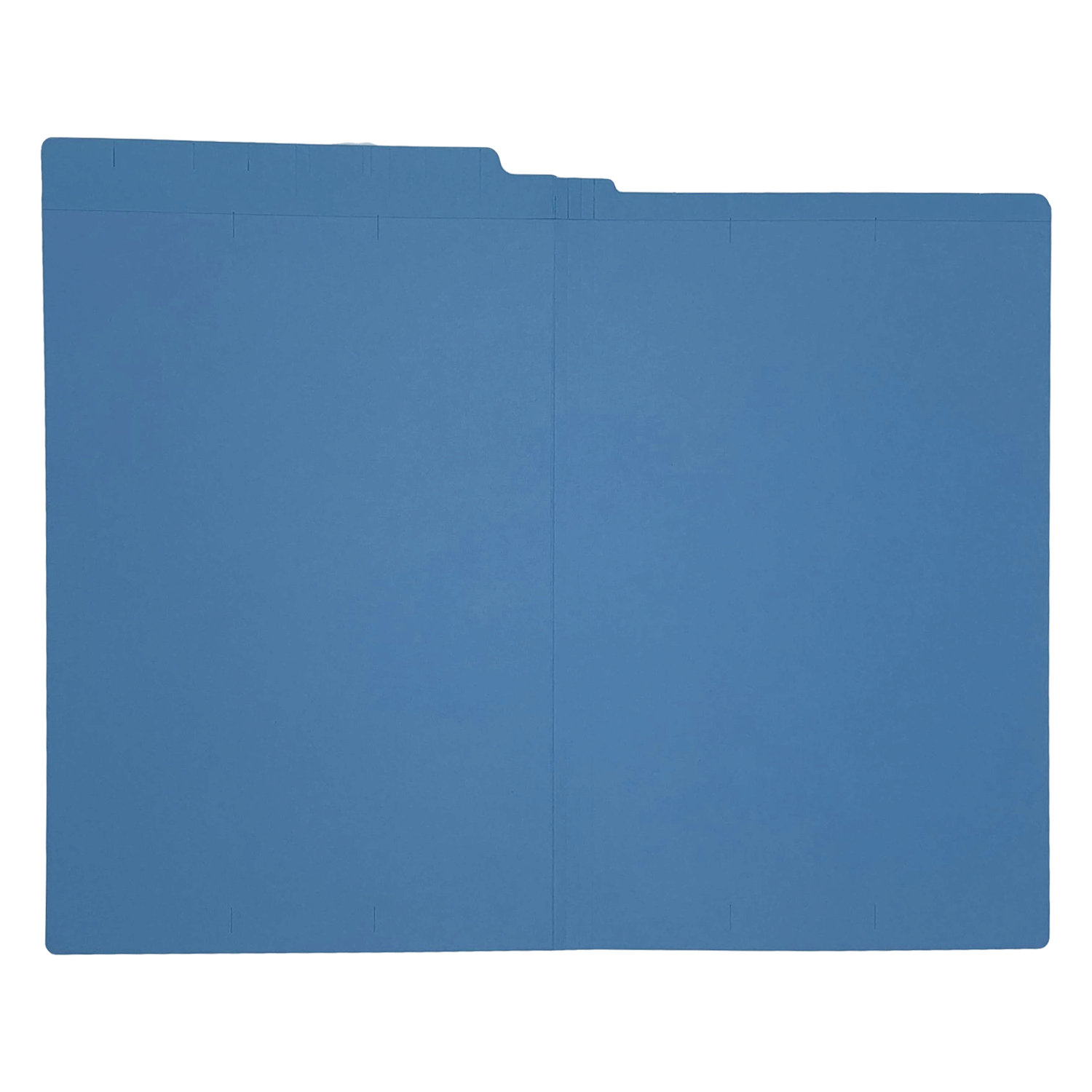 14pt Dark Blue Folders, Full Cut 2-Ply END TAB, Legal Size (Box of 50) - Image 3