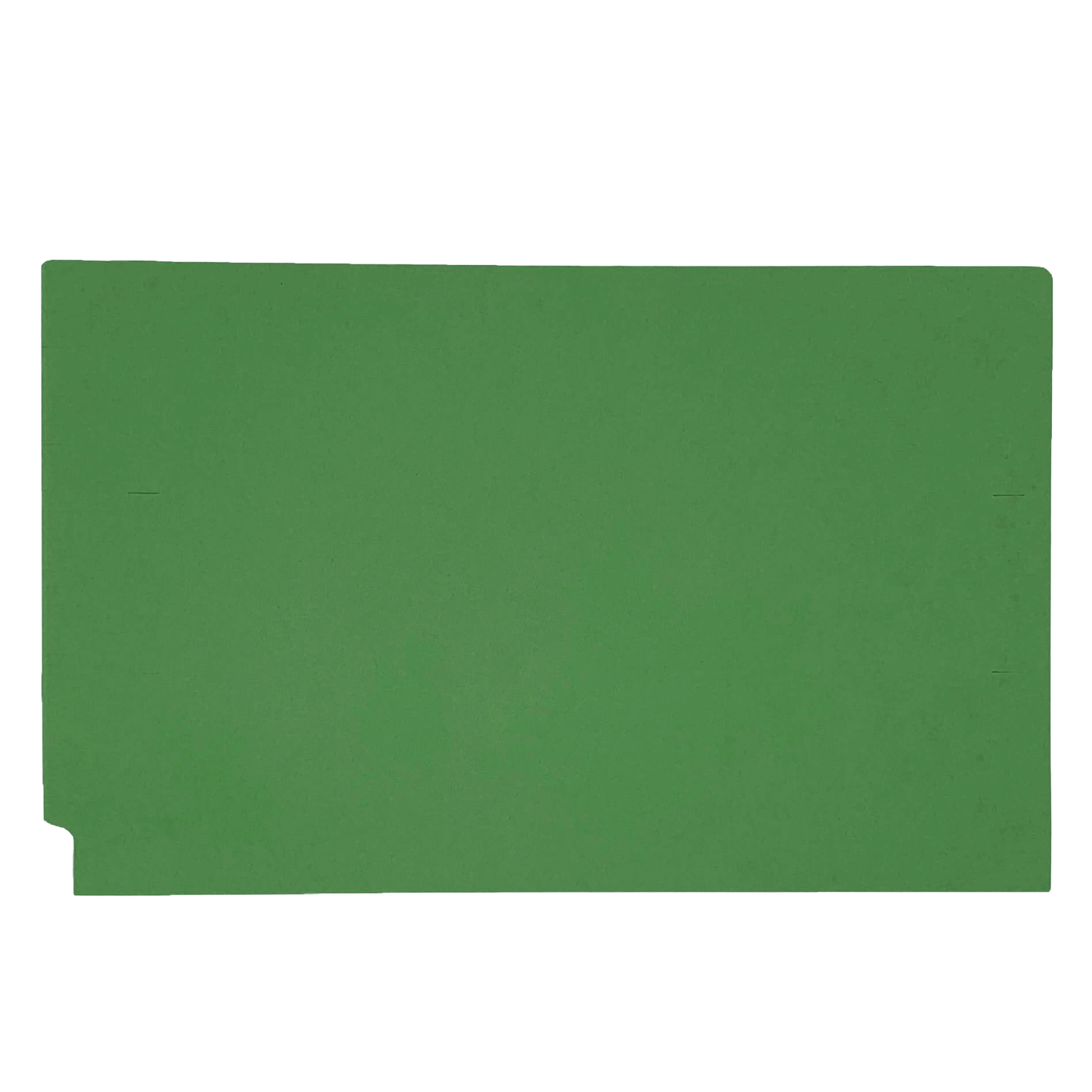 14pt Green Folders, Full Cut 2-Ply END TAB, Legal Size (Box of 50) - Image 2