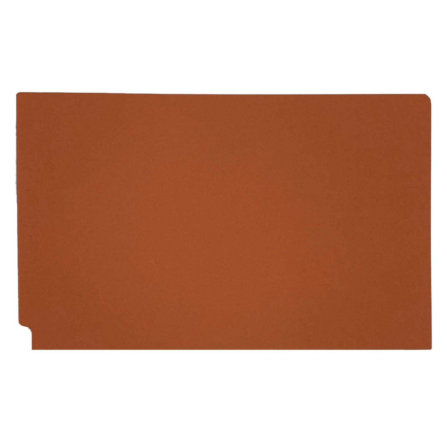 14pt Orange Folders, Full Cut 2-Ply END TAB, Legal Size (Box of 50) - Image 2