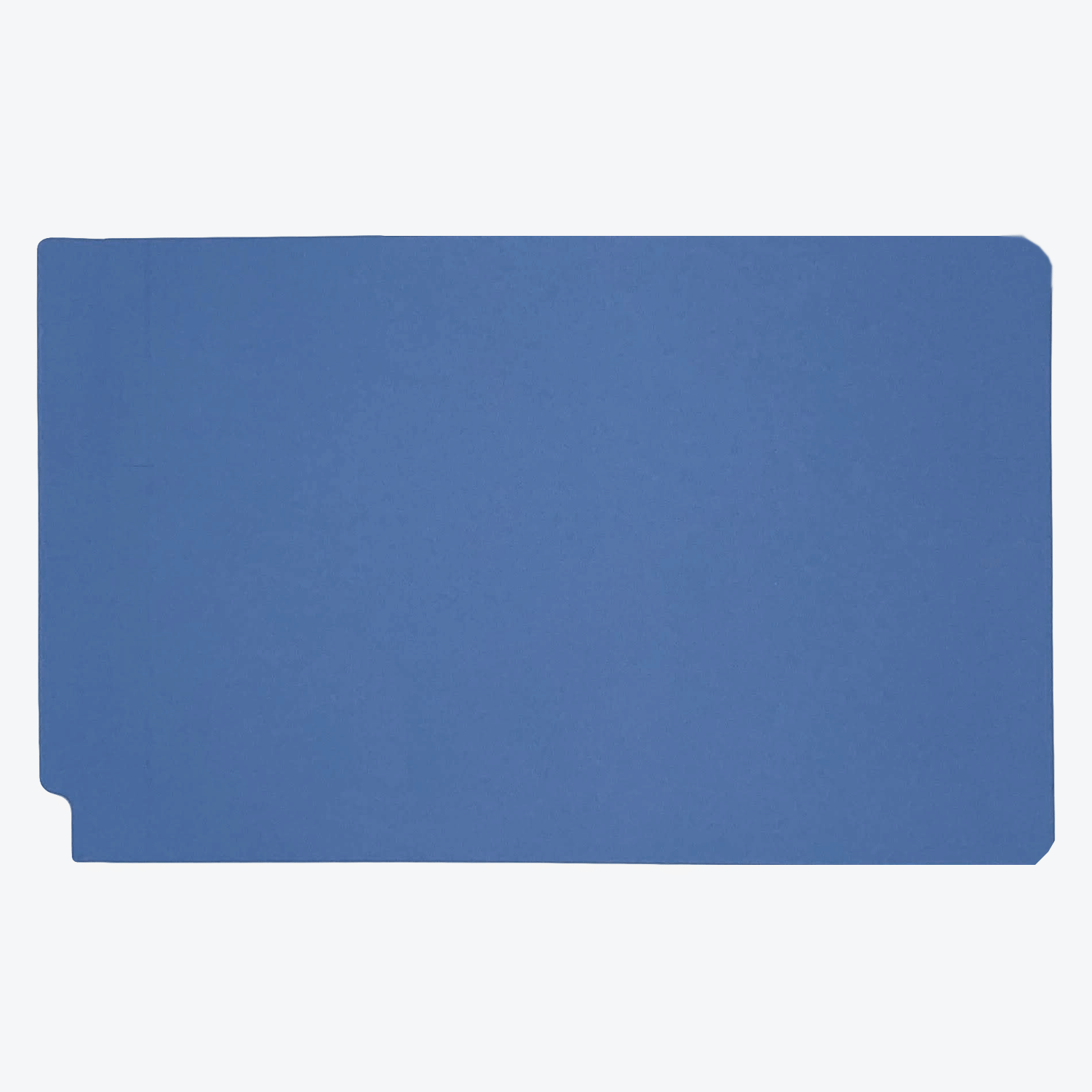 14pt Dark Blue Folders, Full Cut 2-Ply END TAB, Legal Size, Fastener Pos #1 (Box of 50) - Image 2