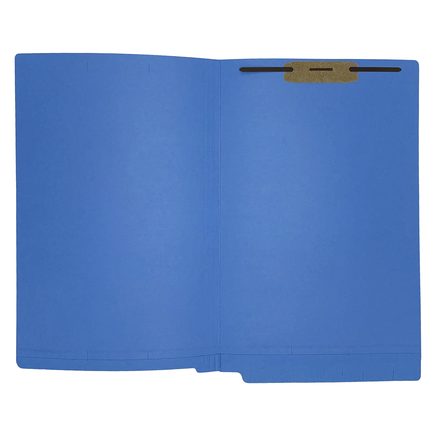 14pt Dark Blue Folders, Full Cut 2-Ply END TAB, Legal Size, Fastener Pos #1 (Box of 50) - Image 3