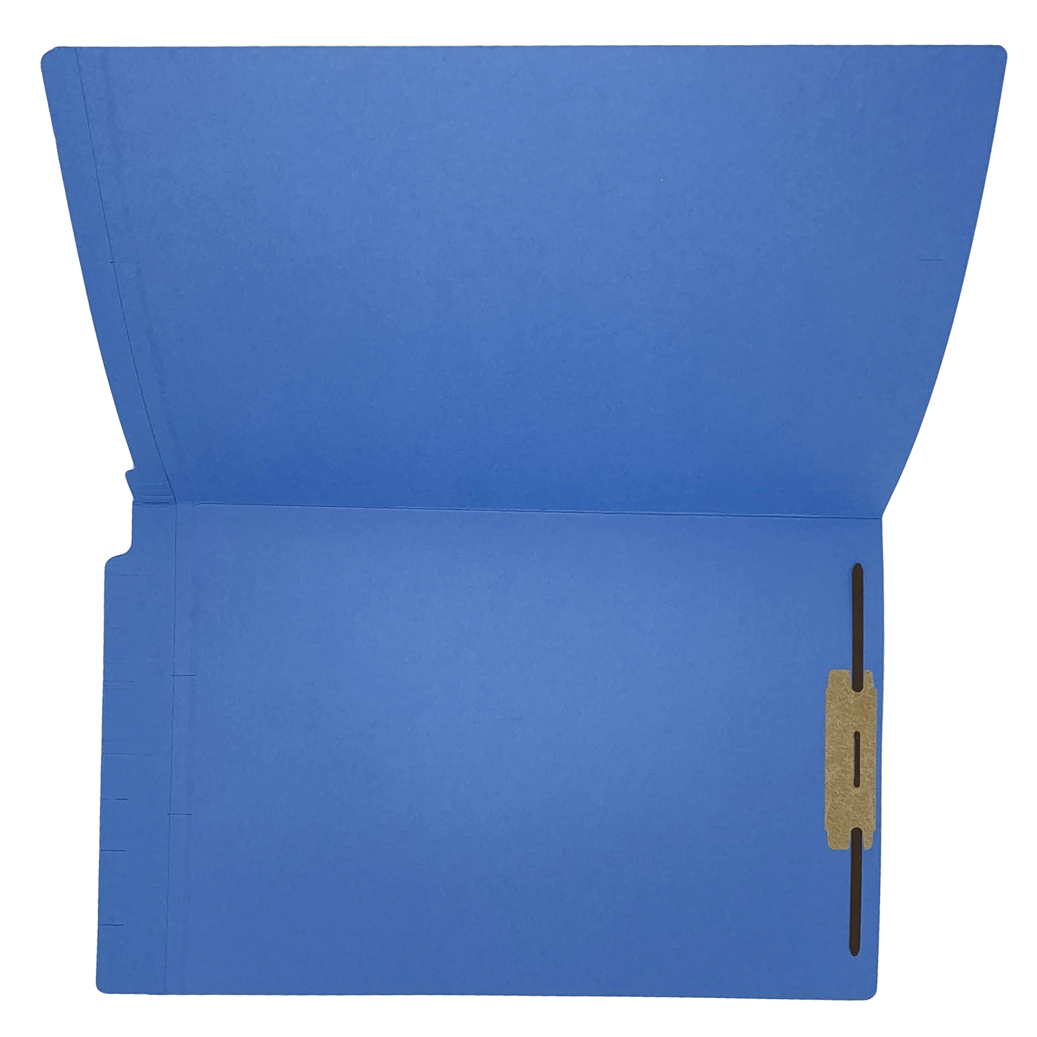 14pt Dark Blue Folders, Full Cut 2-Ply END TAB, Legal Size, Fastener Pos #1 (Box of 50) - Image 4