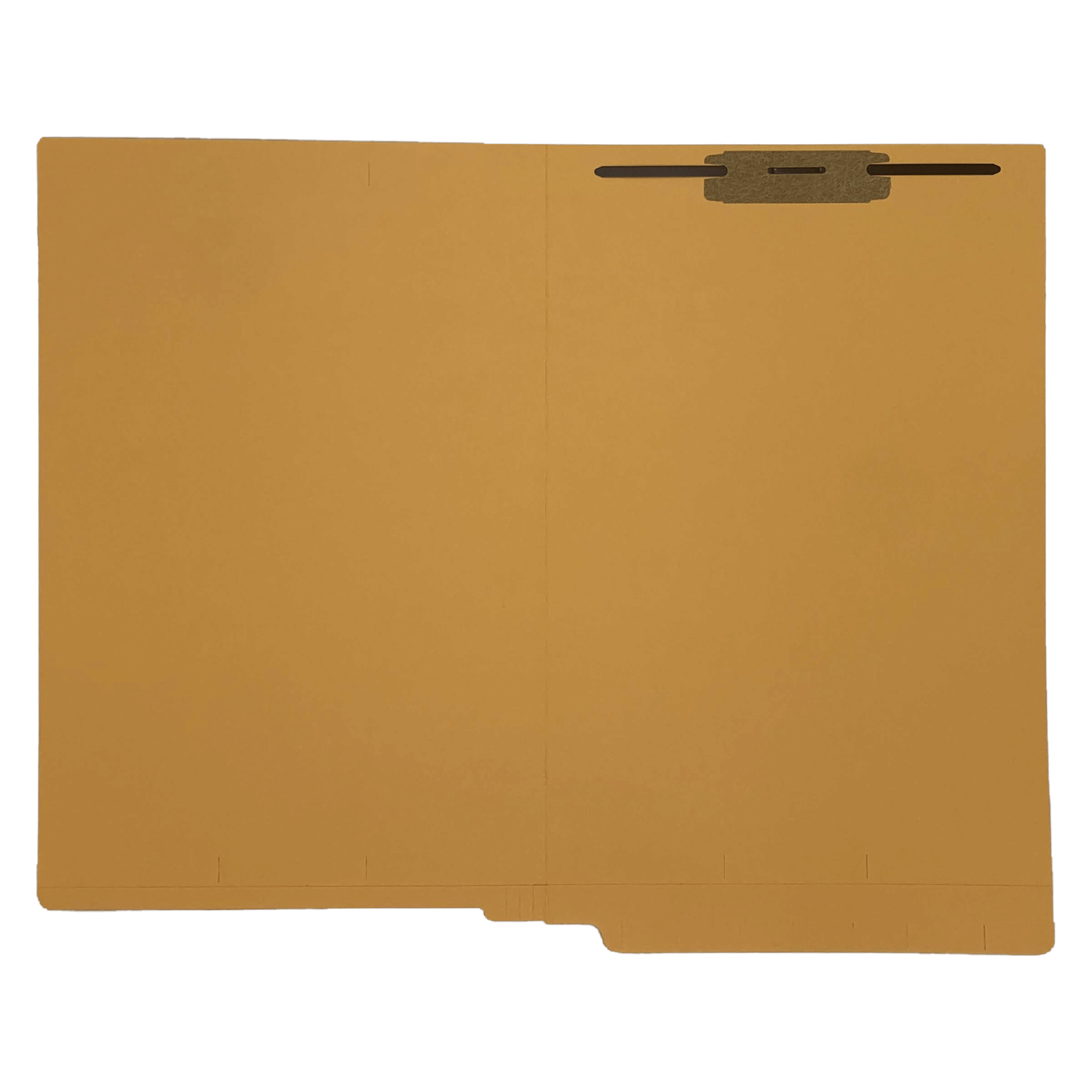 14pt Goldenrod Folders, Full Cut 2-Ply END TAB, Legal Size, Fastener Pos #1 (Box of 50) - Image 3