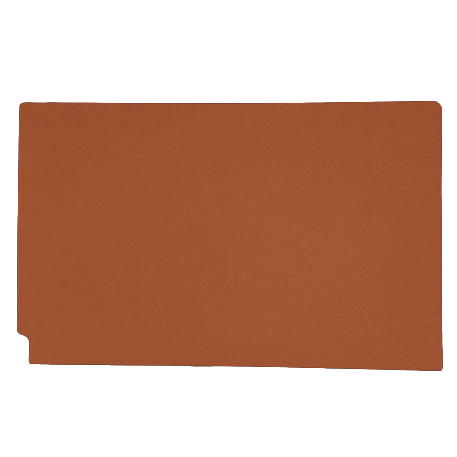 14pt Orange Folders, Full Cut 2-Ply END TAB, Legal Size, Fastener Pos #1 (Box of 50) - Image 2