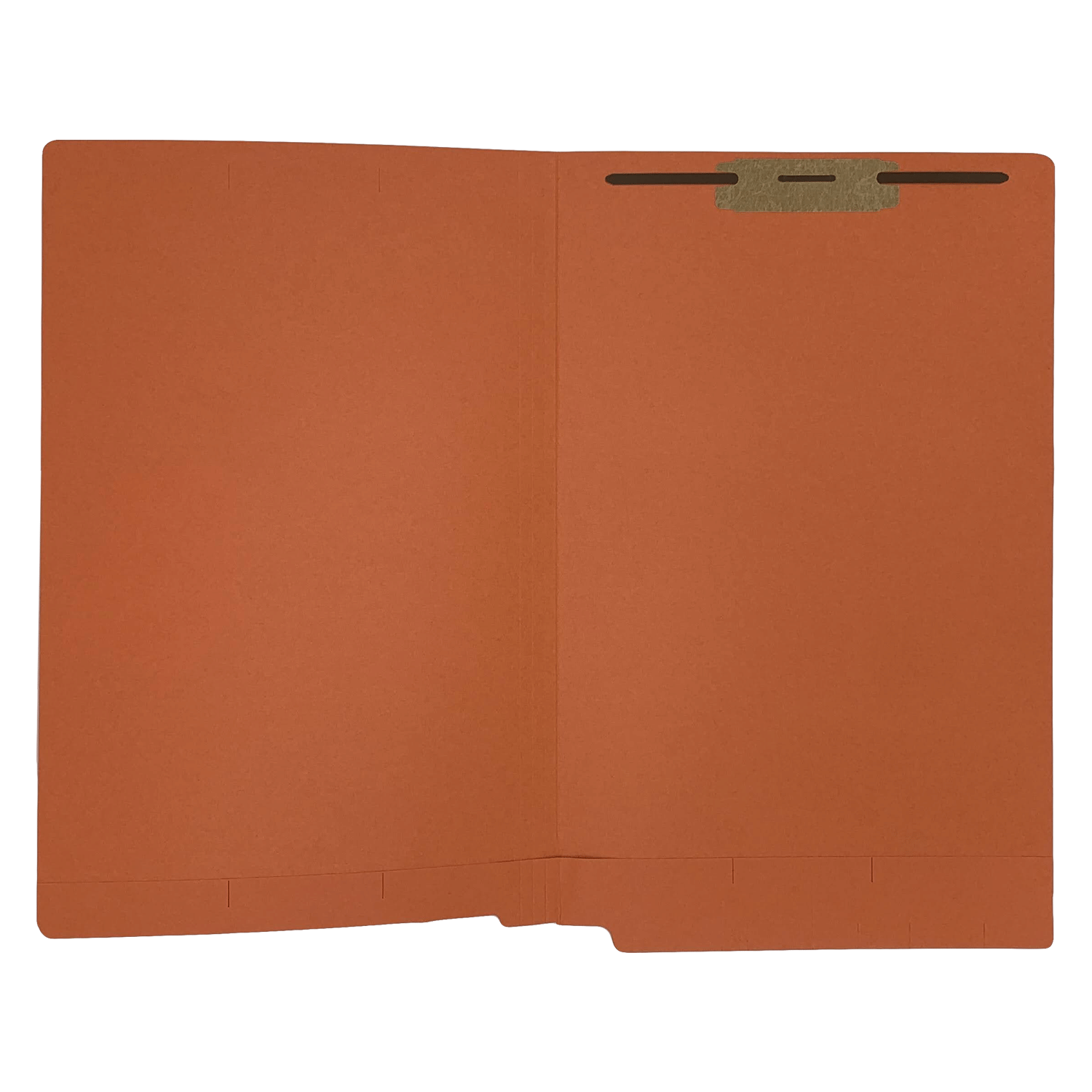 14pt Orange Folders, Full Cut 2-Ply END TAB, Legal Size, Fastener Pos #1 (Box of 50) - Image 3
