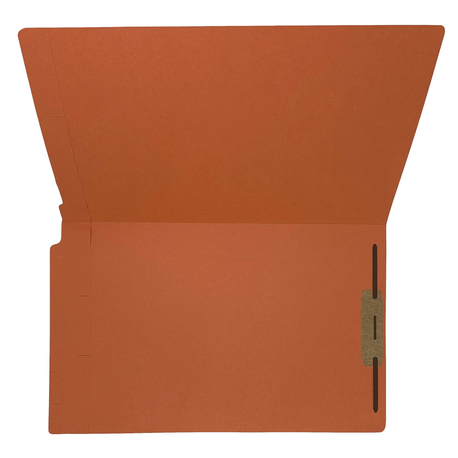 14pt Orange Folders, Full Cut 2-Ply END TAB, Legal Size, Fastener Pos #1 (Box of 50) - Image 4