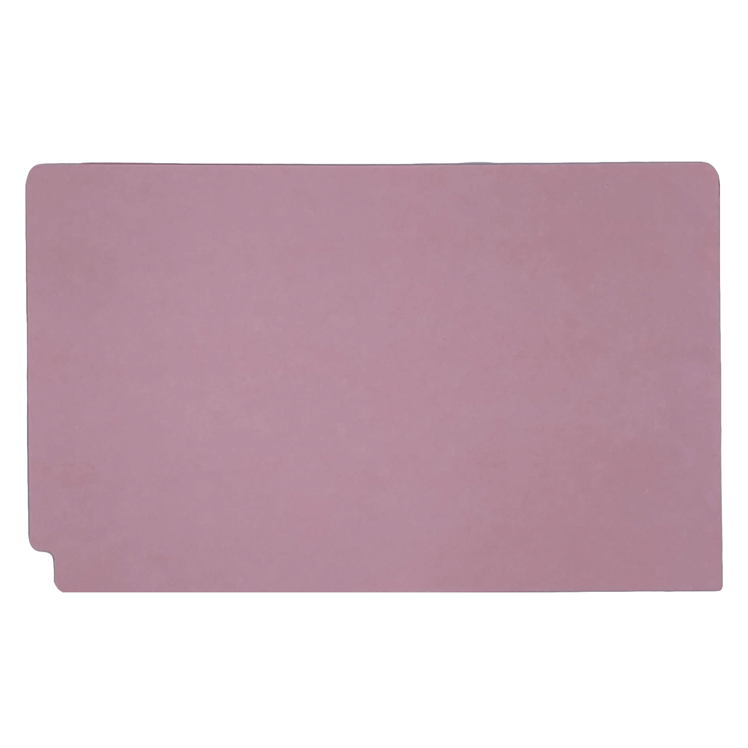 14pt Pink Folders, Full Cut 2-Ply END TAB, Legal Size, Fastener Pos #1 (Box of 50) - Image 2