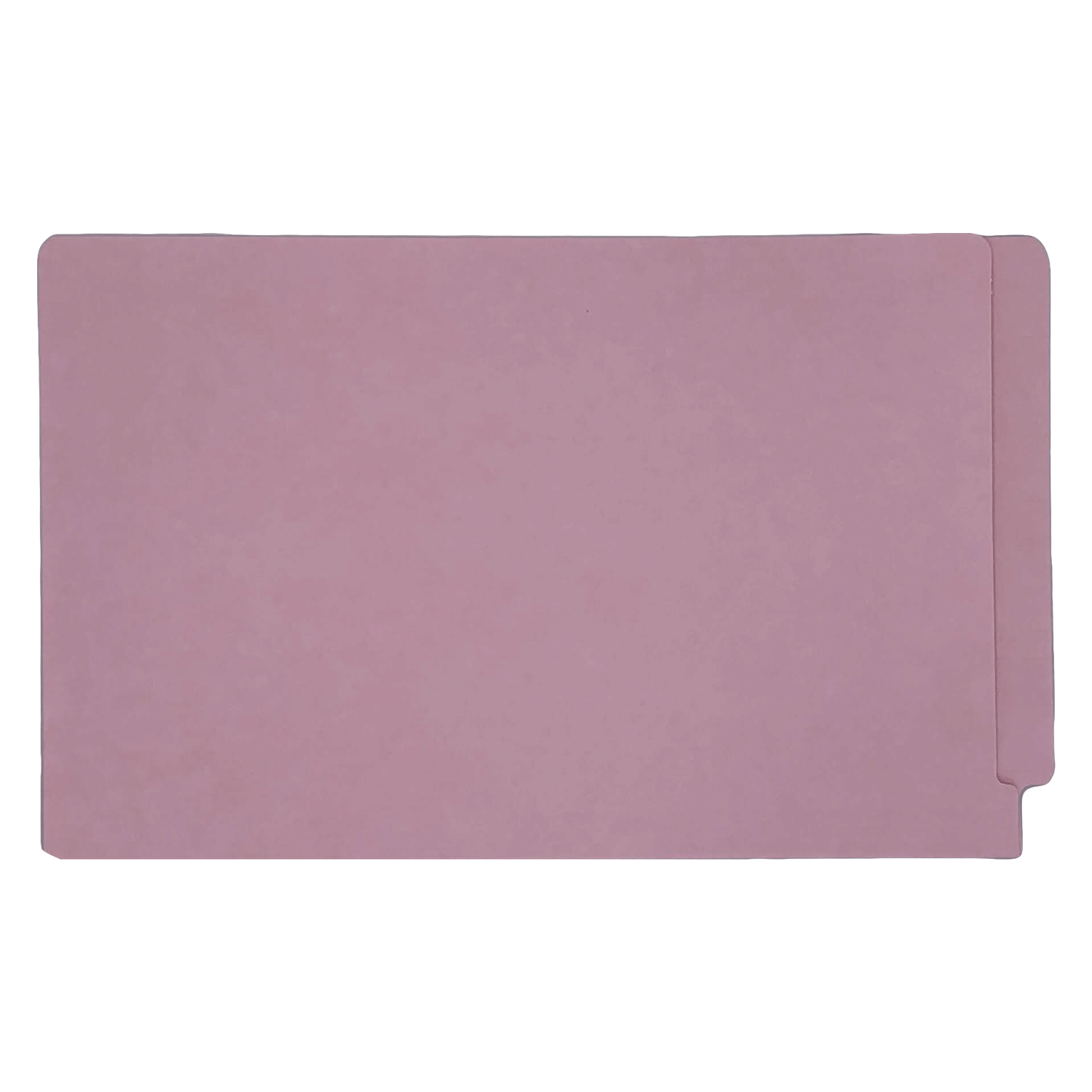 14pt Pink Folders, Full Cut 2-Ply END TAB, Legal Size, Fastener Pos #1 (Box of 50)