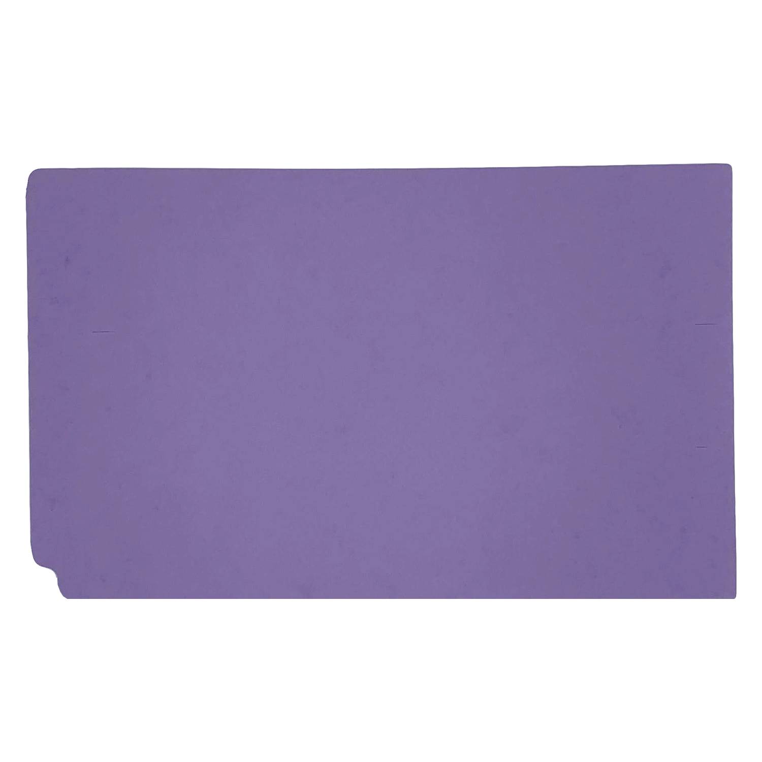 14pt Lavender Folders, Full Cut 2-Ply END TAB, Legal Size, Fastener Pos #1 (Box of 50) - Image 2