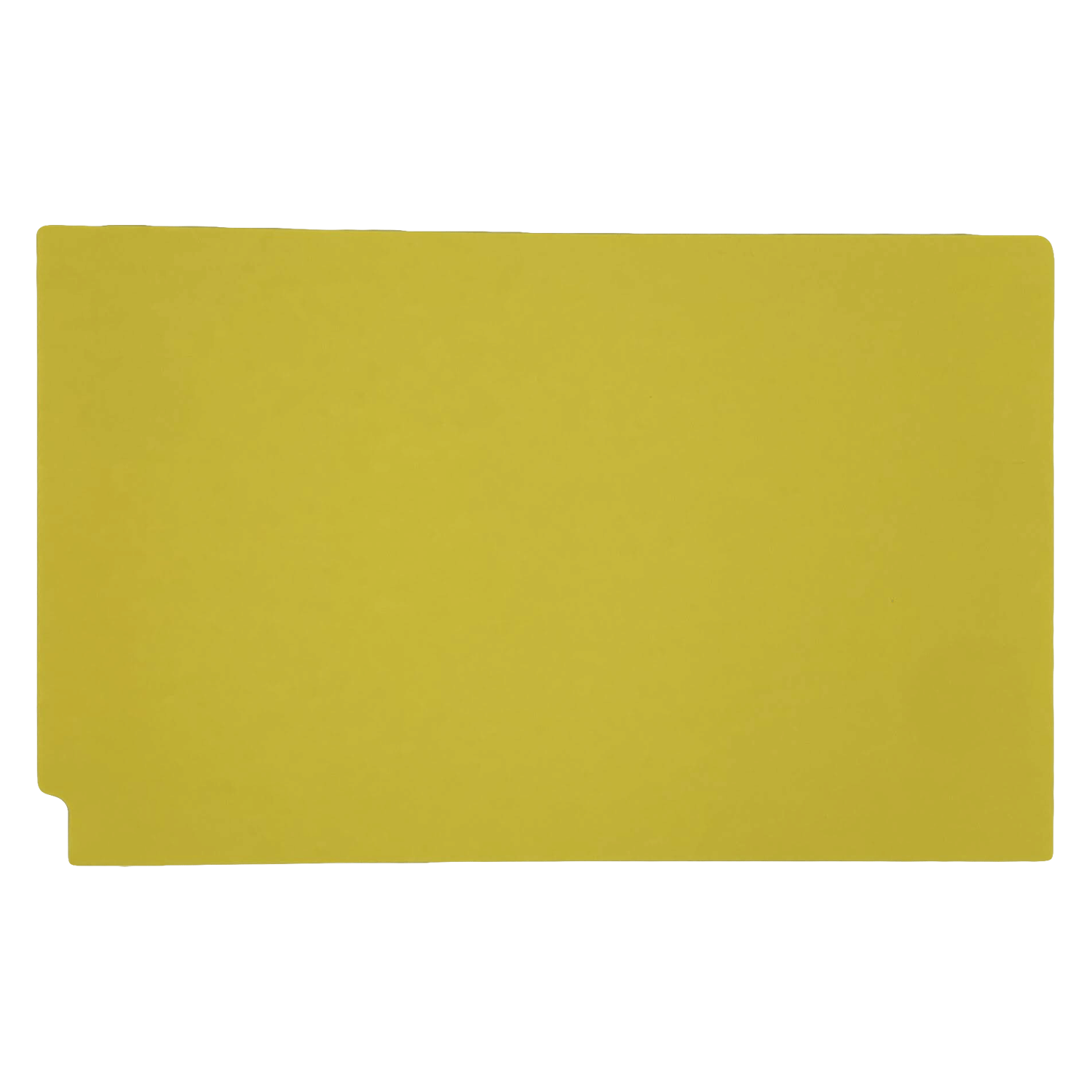 14pt Yellow Folders, Full Cut 2-Ply END TAB, Legal Size, Fastener Pos #1 (Box of 50) - Image 2