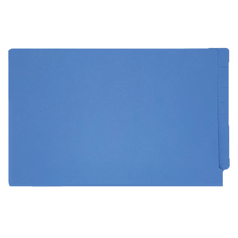 14pt Color Folders, Full Cut 2-Ply END TAB, Legal Size, Fastener Pos #1 & #3 (Box of 50)