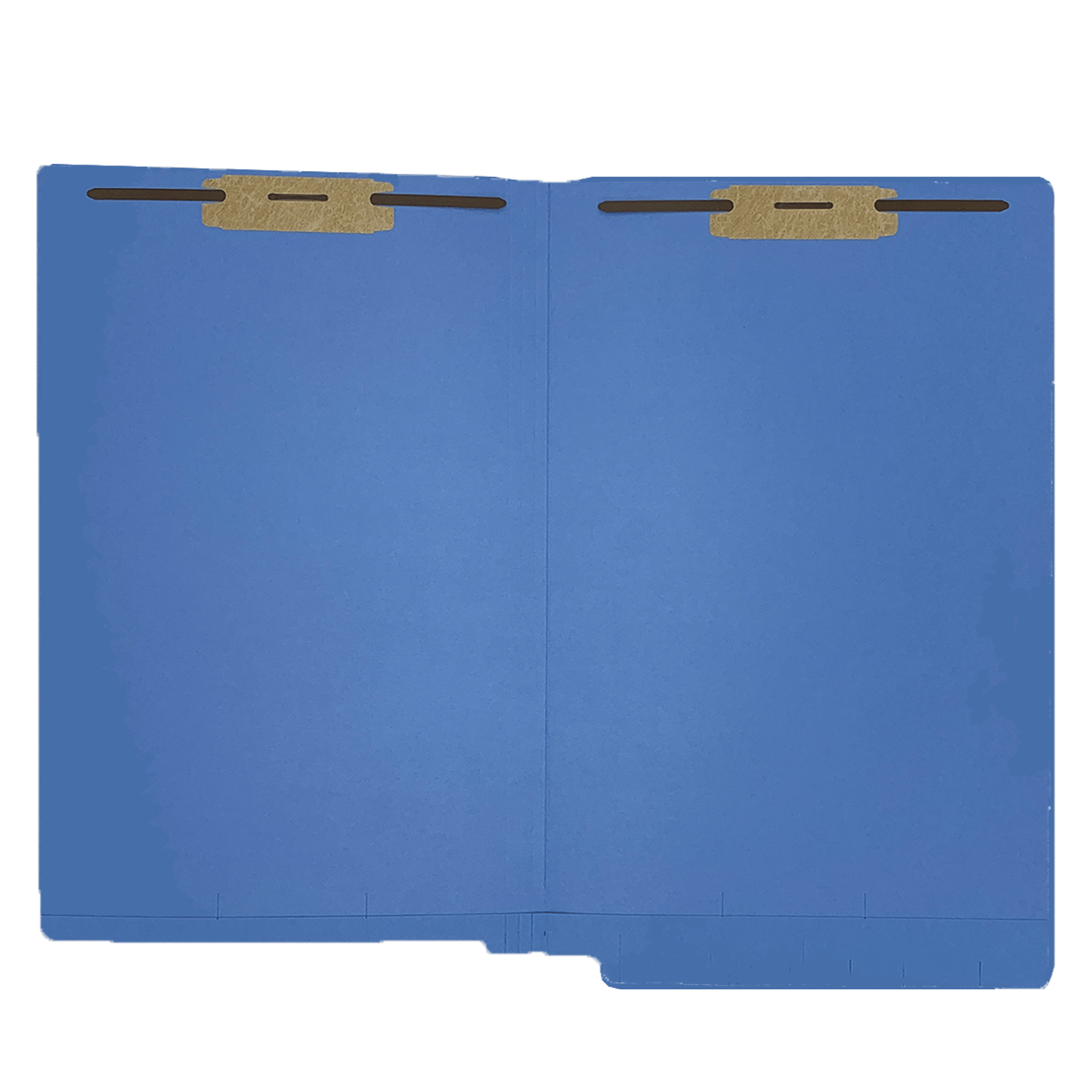 14pt Dark Blue Folders, Full Cut 2-Ply END TAB, Legal Size, Fastener Pos #1 & #3 (Box of 50) - Image 3