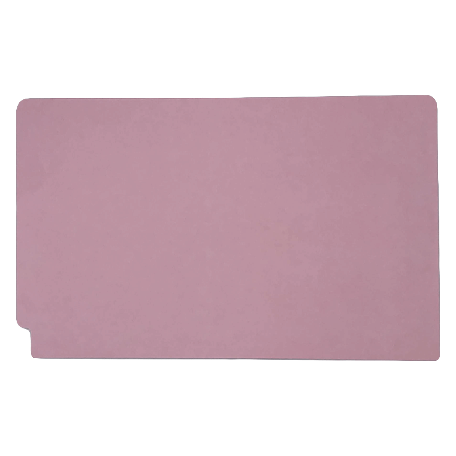 14pt Pink Folders, Full Cut 2-Ply END TAB, Legal Size, Fastener Pos #1 & #3 (Box of 50) - Image 2
