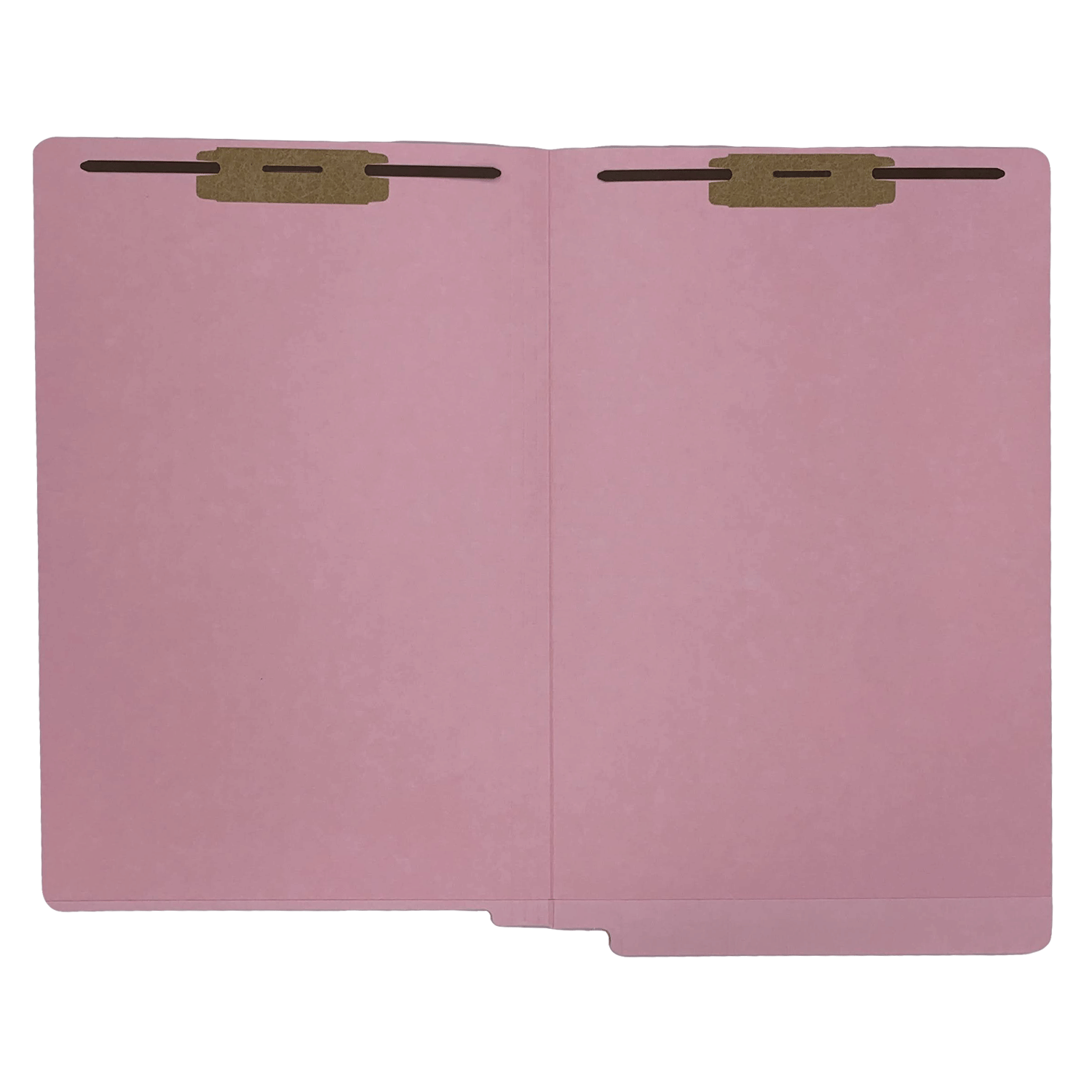 14pt Pink Folders, Full Cut 2-Ply END TAB, Legal Size, Fastener Pos #1 & #3 (Box of 50) - Image 3