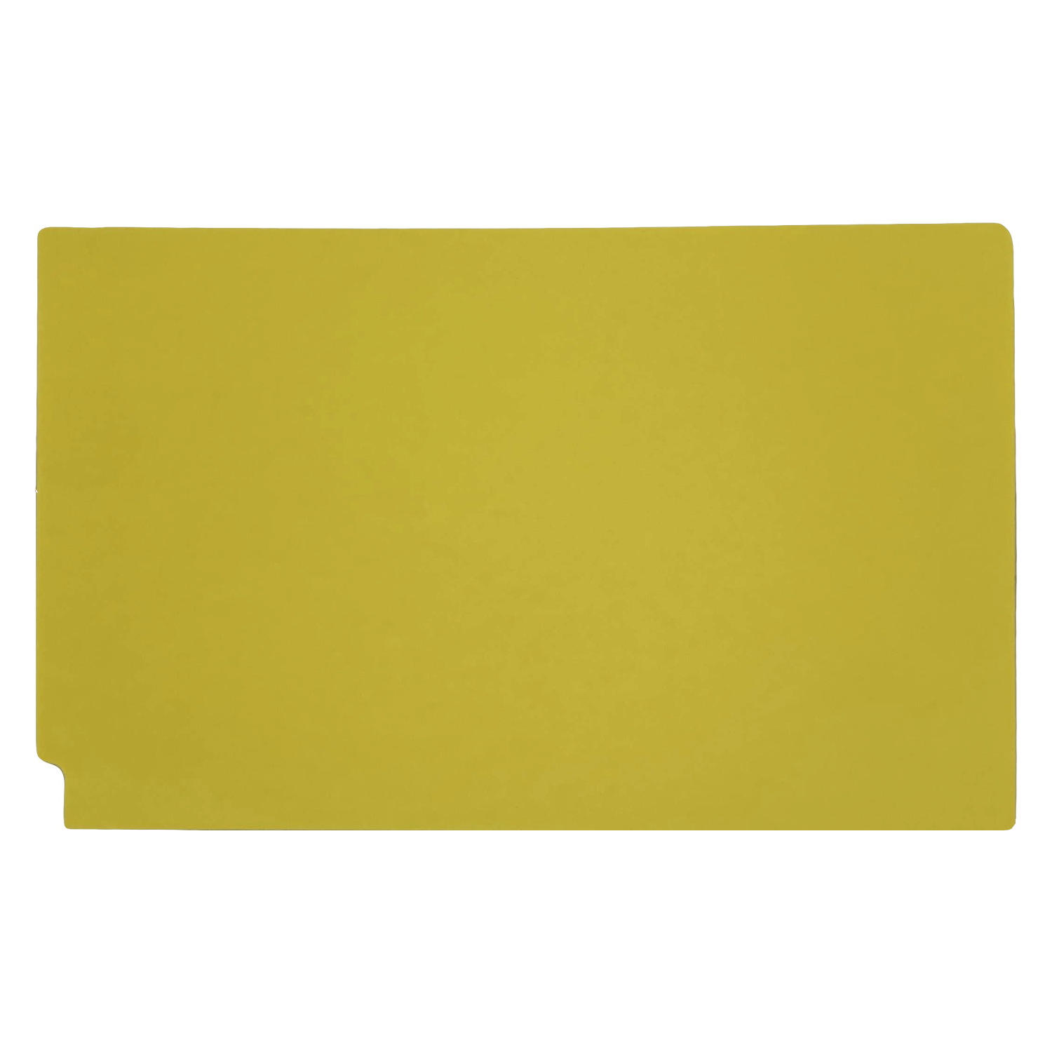 14pt Yellow Folders, Full Cut 2-Ply END TAB, Legal Size, Fastener Pos #1 & #3 (Box of 50) - Image 2