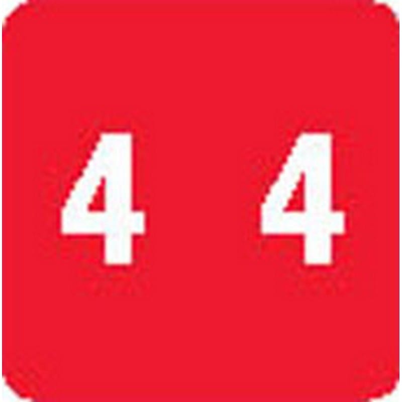 Sav-Tyme 1700 Compatible Numeric "4" Labels, Laminated Stock, 1-1/2" X 1-1/2" Individual Numbers - Roll of 500 - Image 2