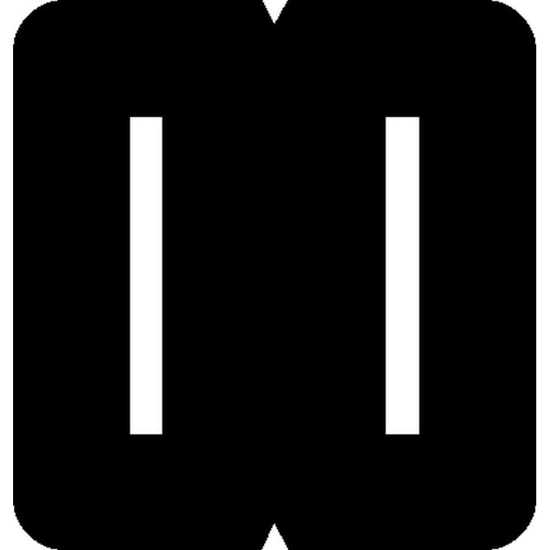 GBS Compatible "I" Labels, Laminated Stock, 1-5/16" X 1-1/4" Individual Letters - Rolls of 550