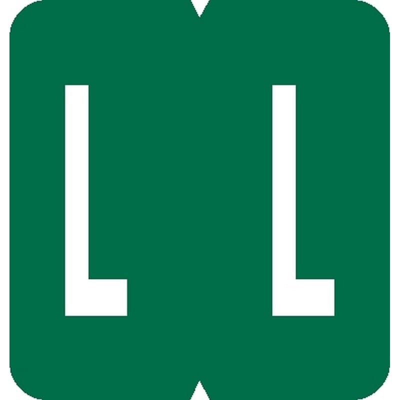 GBS Compatible "L" Labels, Laminated Stock, 1-5/16" X 1-1/4" Individual Letters - Pack of 200 - Image 2