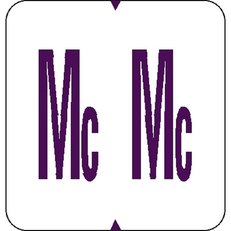 GBS Compatible "Mc" Labels, Laminated Stock, 1-5/16" X 1-1/4" Individual Letters - Pack of 200 - Image 2