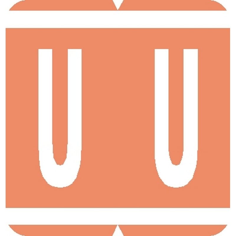 GBS Compatible "U" Labels, Laminated Stock, 1-5/16" X 1-1/4" Individual Letters - Pack of 200 - Image 2