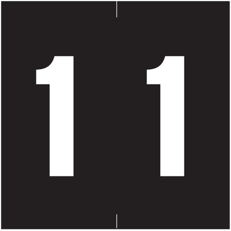IEC/AFV Compatible Numeric "1" Labels, Laminated Stock, 1-7/8" X 1-7/8" Individual Numbers - Roll of 500