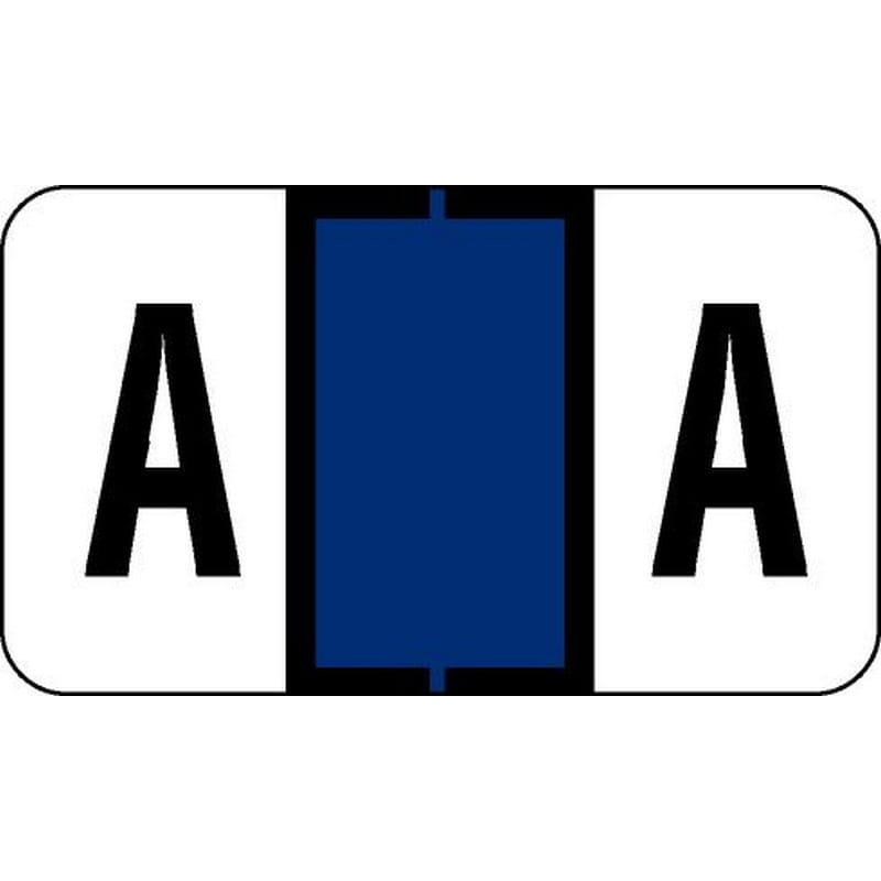 Jeter 2500 Compatible "A" Labels, Laminated Stock, 15/16" X 1-5/8" Individual Letters - Roll of 500