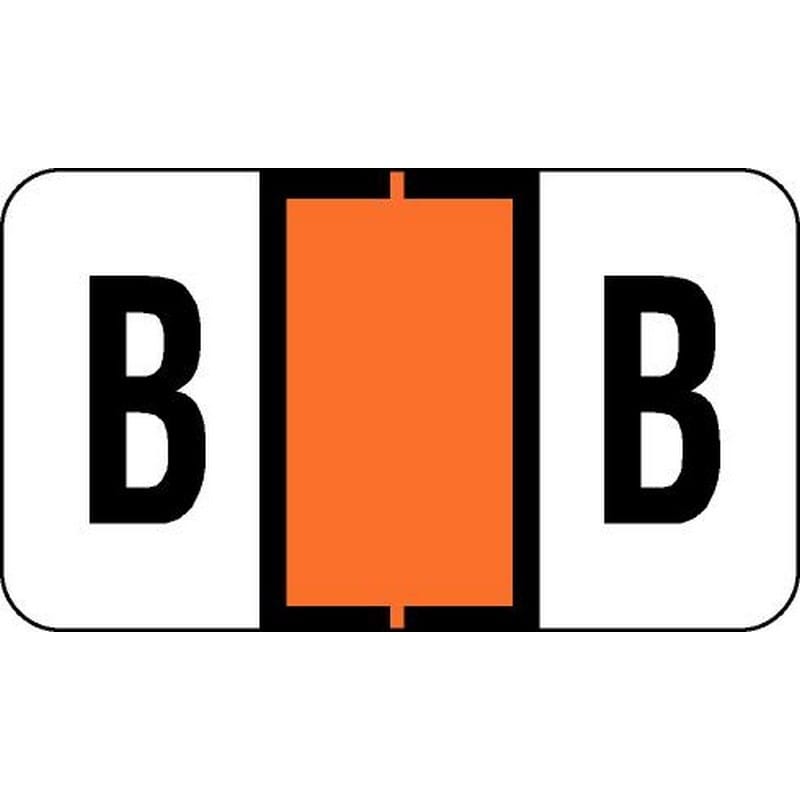 Jeter 2500 Compatible "B" Labels, Laminated Stock, 15/16" X 1-5/8" Individual Letters - Roll of 500 - Image 2