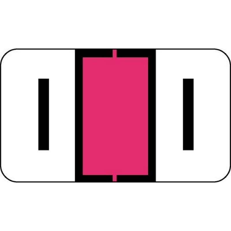 Jeter 2500 Compatible "I" Labels, Laminated Stock, 15/16" X 1-5/8" Individual Letters - Roll of 500