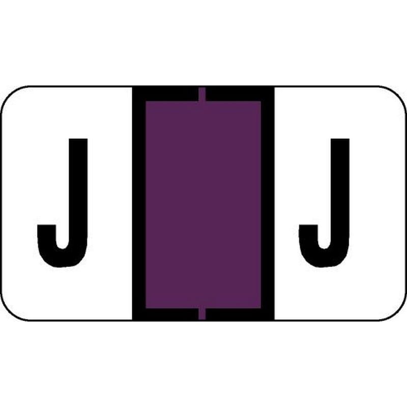 Jeter 2500 Compatible "J" Labels, Laminated Stock, 15/16" X 1-5/8" Individual Letters - Roll of 500