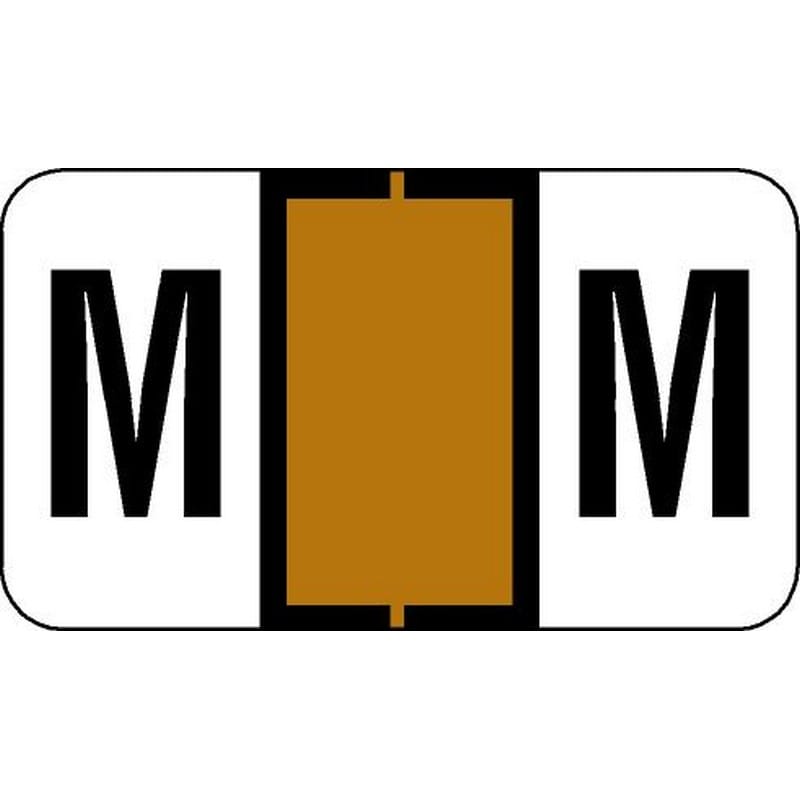 Jeter 2500 Compatible "M" Labels, Laminated Stock, 15/16" X 1-5/8" Individual Letters - Roll of 500 - Image 2