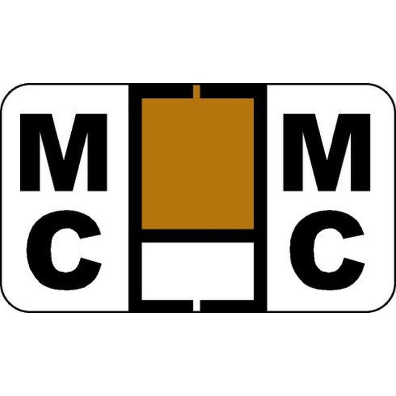 Jeter 2500 Compatible "Mc" Labels, Laminated Stock, 15/16" X 1-5/8" Individual Letters - Roll of 500 - Image 2