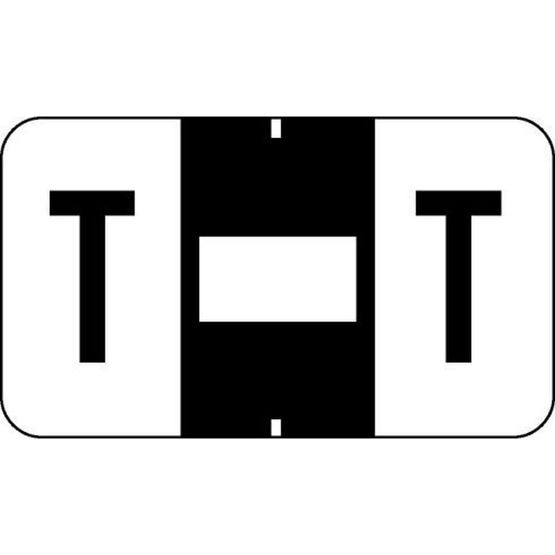 Jeter 2500 Compatible "T" Labels, Laminated Stock, 15/16" X 1-5/8" Individual Letters - Roll of 500 - Image 2