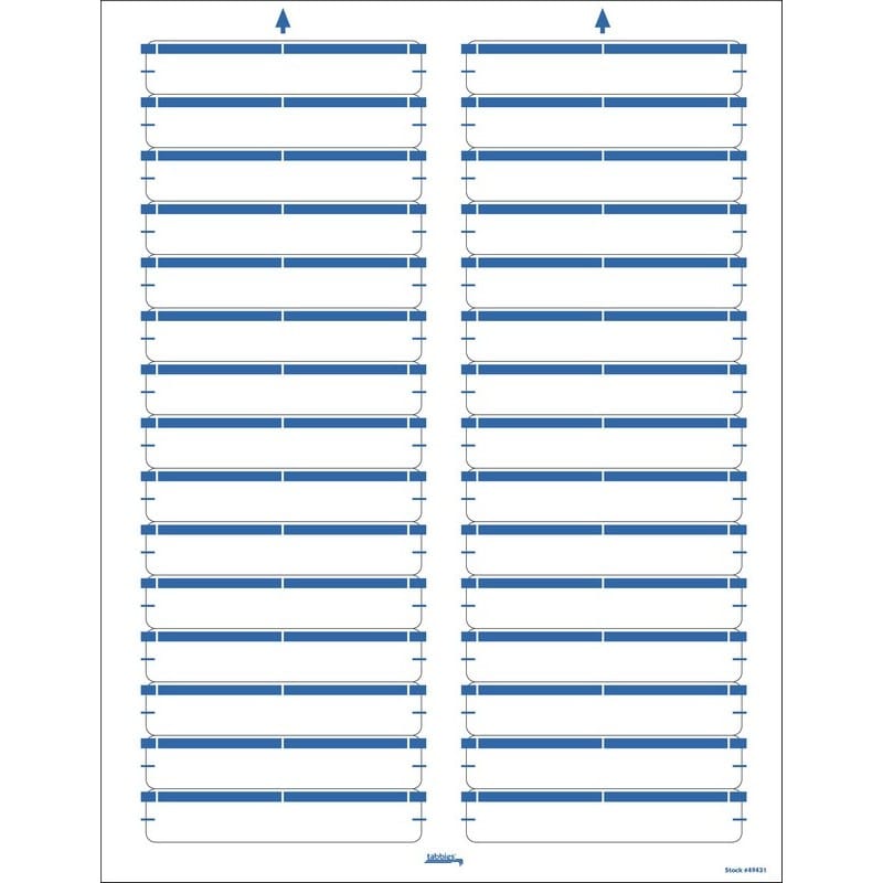 Light Blue Laser/Inkjet Name Labels, 3-7/16" X 9/16" - Pkg of 750 Labels