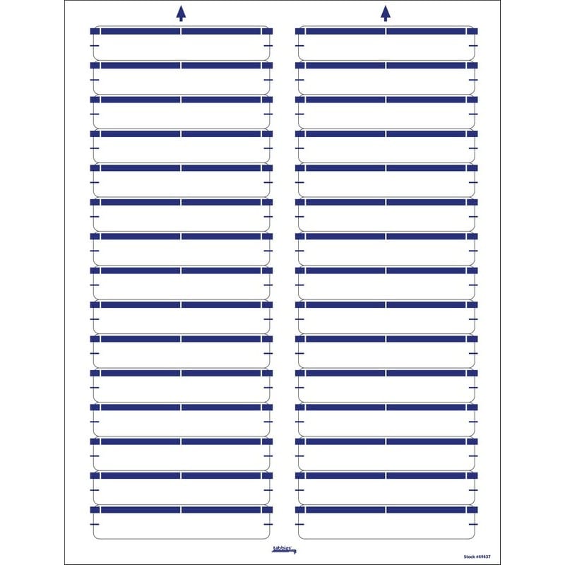 Dark Blue Laser/Inkjet Name Labels, 3-7/16" X 9/16" - Pkg of 750 Labels - Image 2
