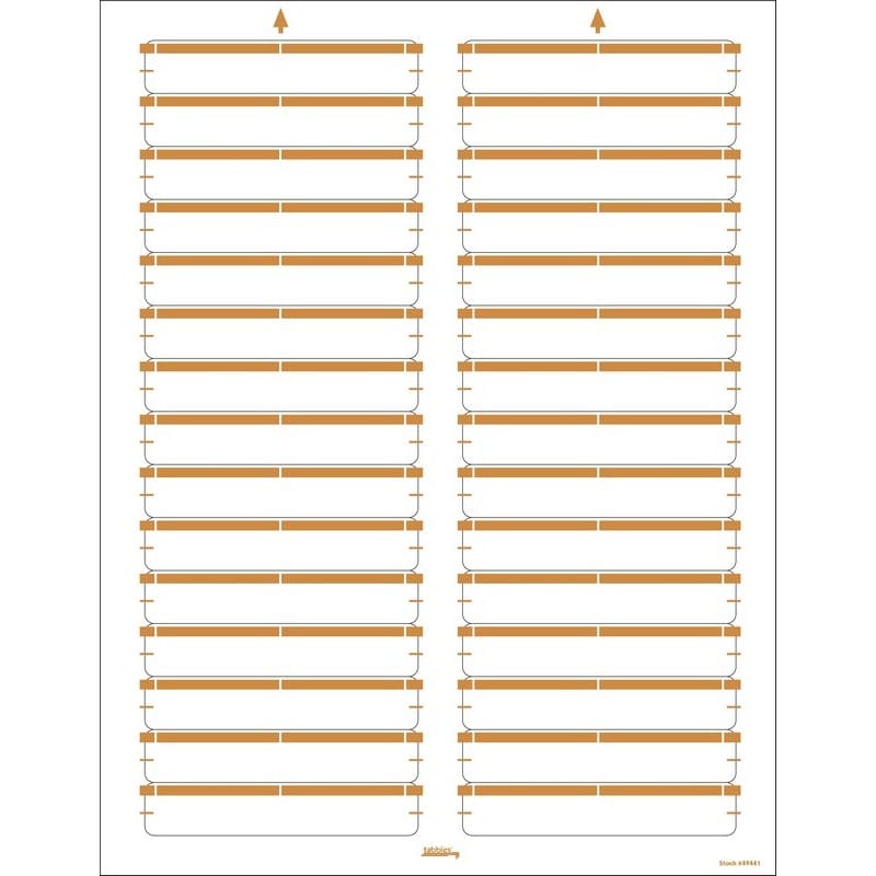 Tan Laser/Inkjet Name Labels, 3-7/16" X 9/16" - Pkg of 750 Labels - Image 2