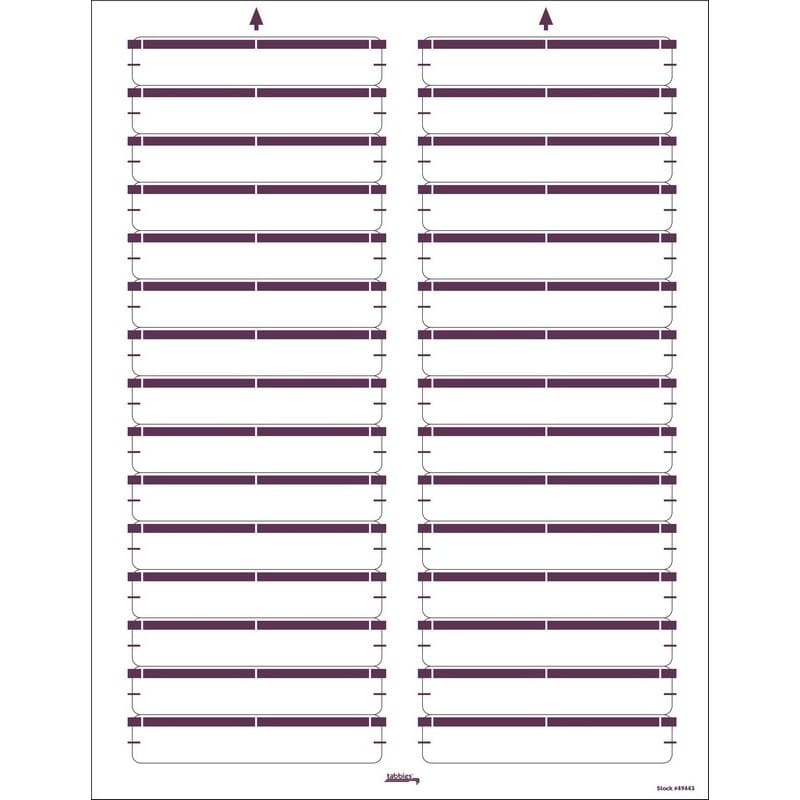 Purple Laser/Inkjet Name Labels, 3-7/16" X 9/16" - Pkg of 750 Labels - Image 2
