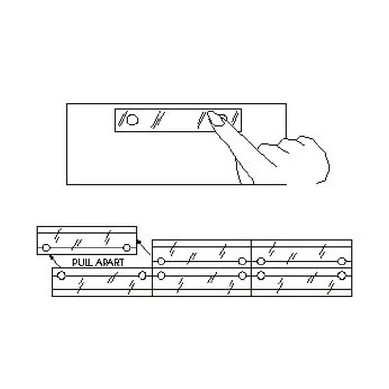 11" 5-hole Punched Reinforcing Strip - Box of 200