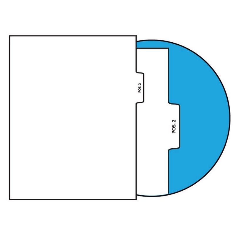 Number POS. 2 Legal Index Divider Sets, Letter Size Side Tab, 1/5th Cut, 25 Tabs per Set (Box of 10 Sets)