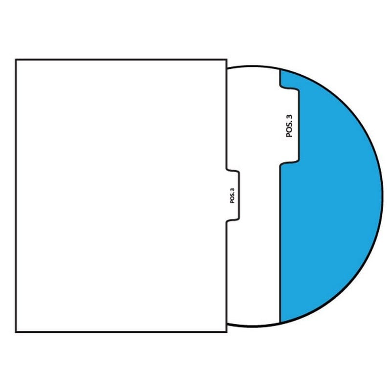 Number POS. 3 Legal Index Divider Sets, Letter Size Side Tab, 1/5th Cut, 25 Tabs per Set (Box of 10 Sets)
