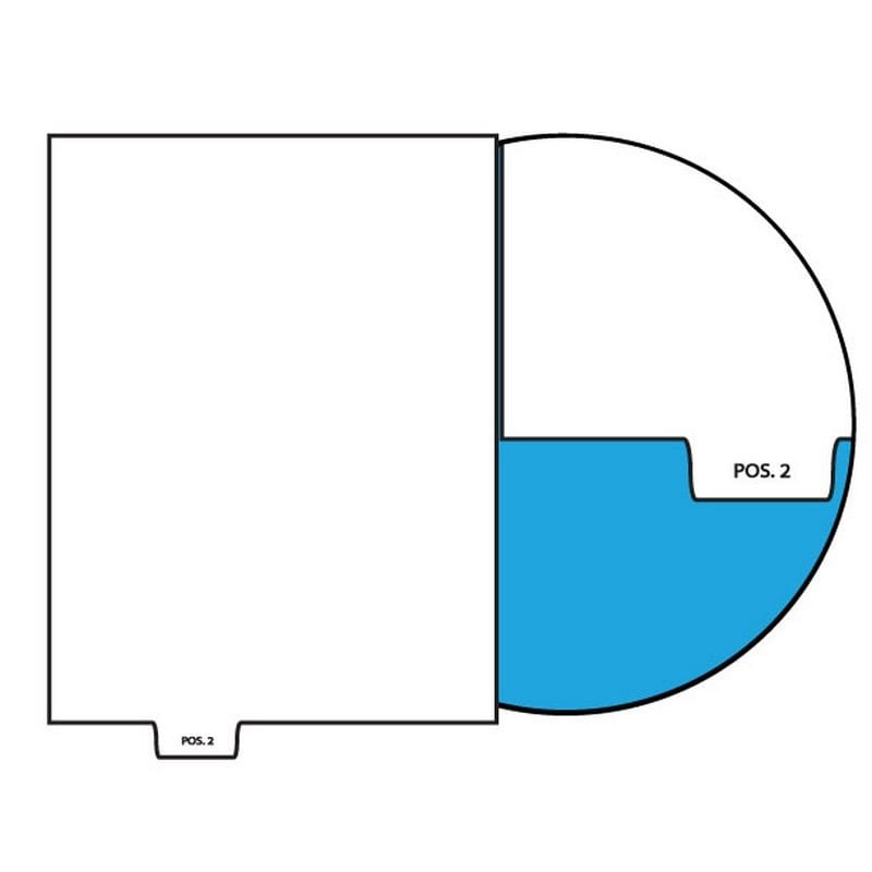 Number POS. 2 Legal Index Divider Sets, Letter Size Bottom Tab, 1/5th Cut, 25 Tabs per Set (Box of 10 Sets)