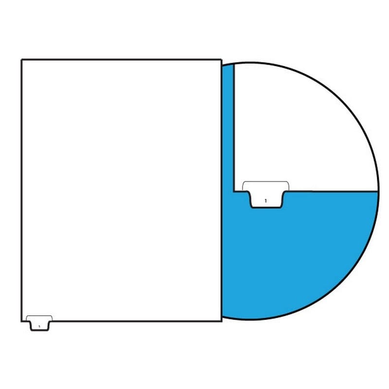Number 1 Legal Index Divider Sets, Letter Size Bottom Tab, 1/10th Cut, 25 Tabs per Set (Box of 10 Sets)