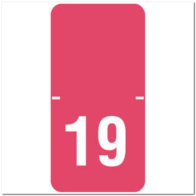 Tabbies Compatible "19" Yearband Labels, 1" X 1/2" - Pkg of 250