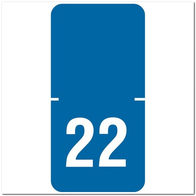 Tabbies Compatible "22" Yearband Labels, 1" X 1/2" - Pkg of 250