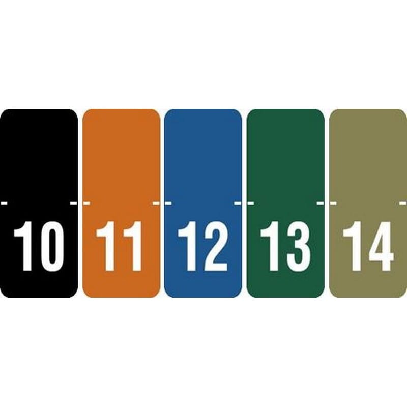 Tabbies Compatible Yearband Labels, 1" X 1/2" - Pkg of 250