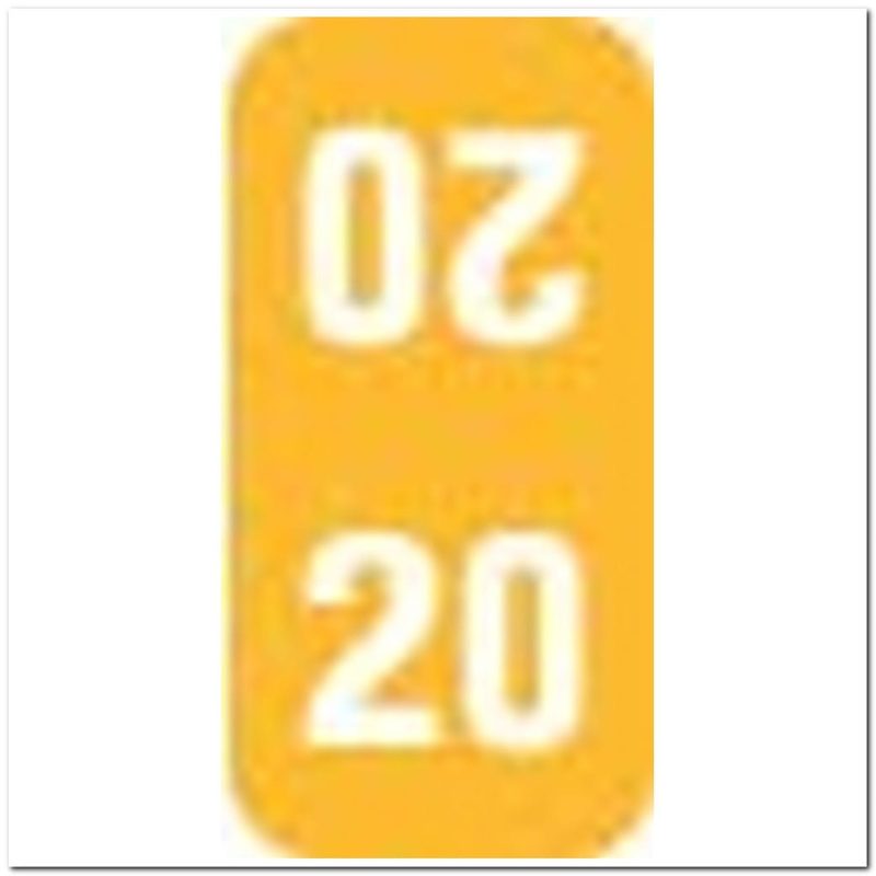 Smead Compatible "20" Yearband Labels, 1" X 1/2" - Roll of 500