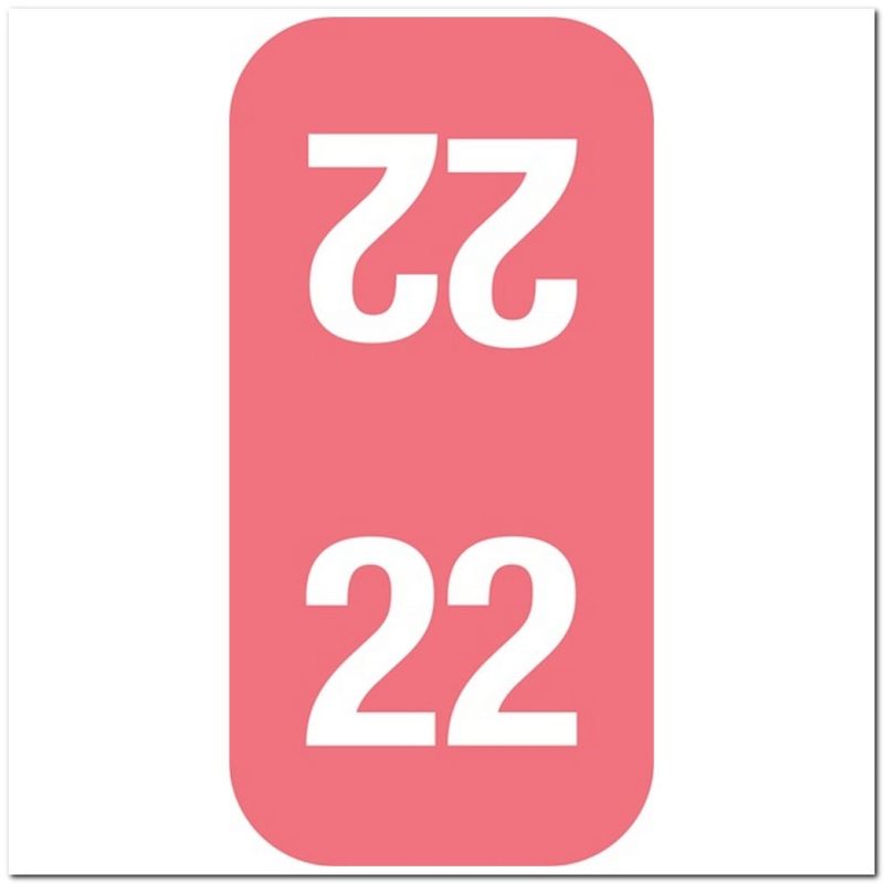 Smead Compatible "22" Yearband Labels, 1" X 1/2" - Roll of 500