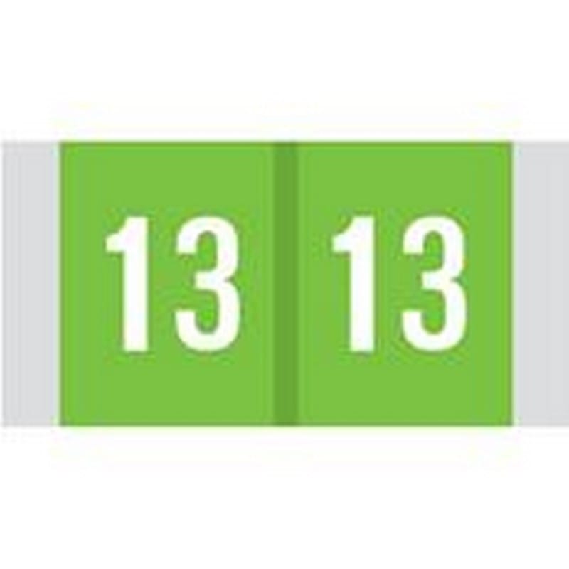 Col'R'Tab Compatible "13" Yearband Labels, 1-1/2" X 3/4" - Roll of 1000 - Image 2