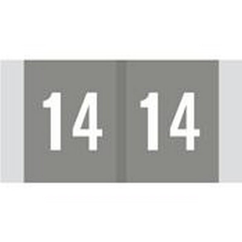 Col'R'Tab Compatible "14" Yearband Labels, 1-1/2" X 3/4" - Roll of 1000 - Image 2